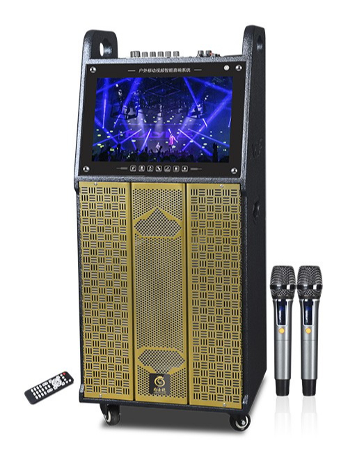 F18聲卡版噴漆系列視頻拉桿音響